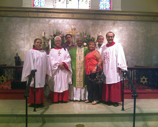 Daniel Robles en la iglesia San Juan