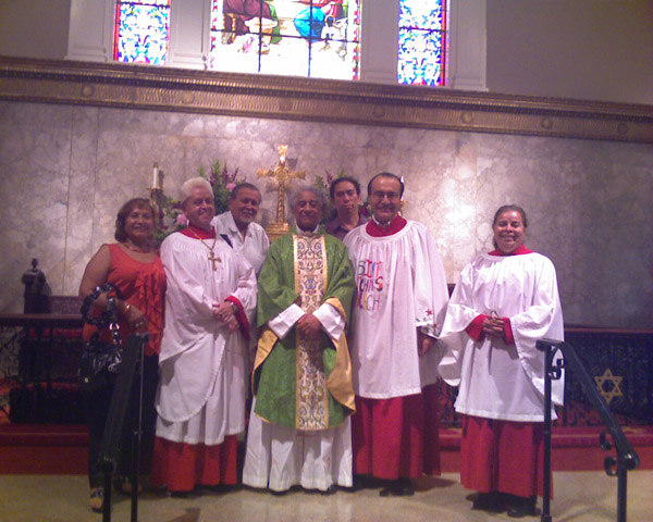 Daniel Robles en la iglesia San Juan